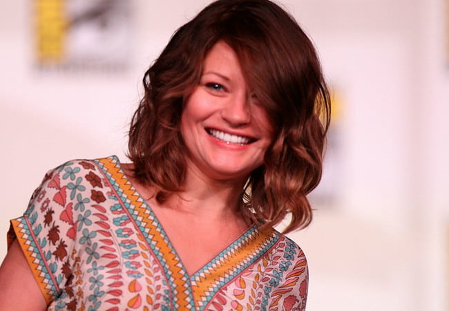 Emilie de Ravin speaking at the 2012 San Diego Comic-Con