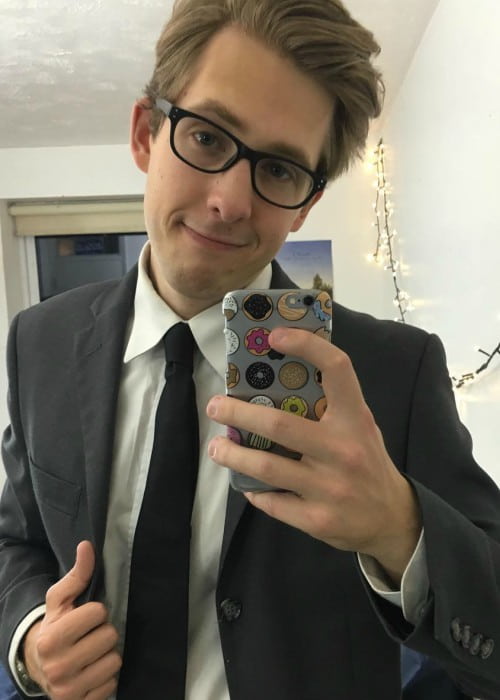Evan Edinger in a selfie in February 2016