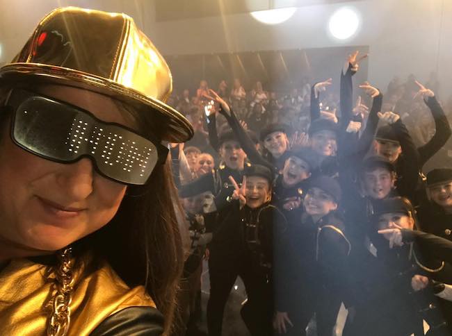 Honey G while performing at the charity Once Upon a Smile in April 2018