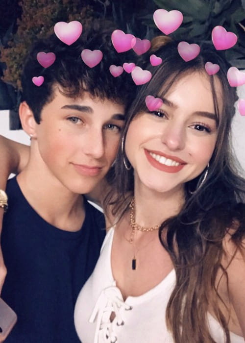 Hunter Rowland and Lea Elui Ginet as seen in February 2018