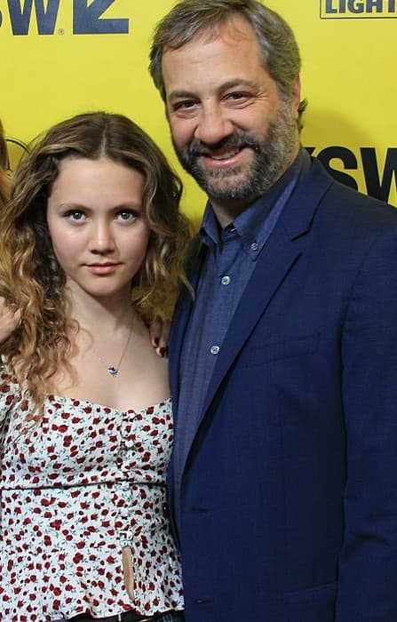 Iris Apatow and Judd Apatow at the SXSW red carpet in March 2018