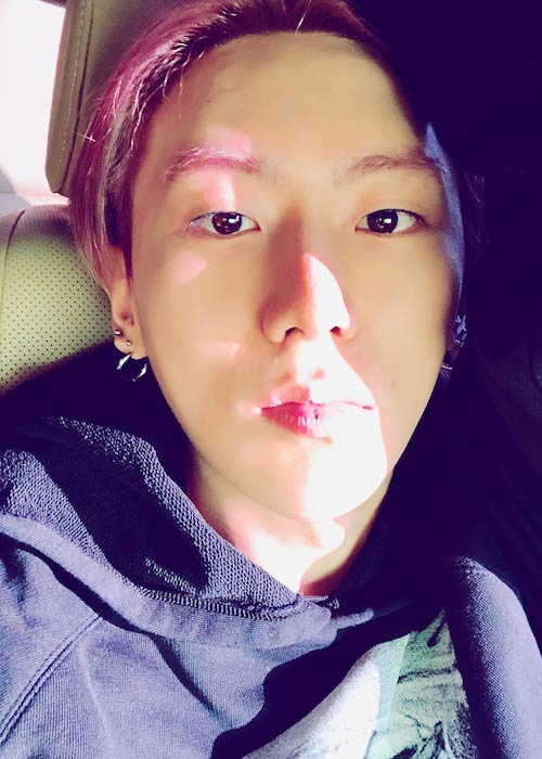 Jang Hyun-seung in an Instagram selfie in April 2018