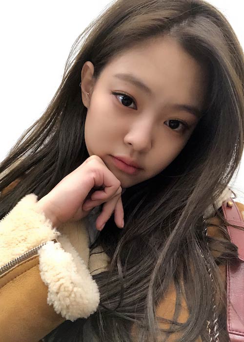 Jennie Kim in an Instagram selfie in 2018