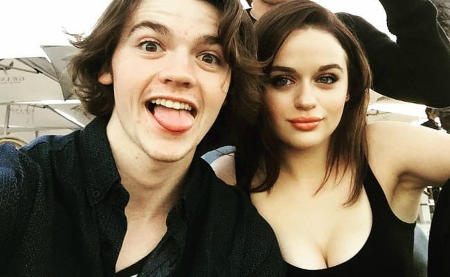 Joel Courtney and Joey King as seen in May 2018