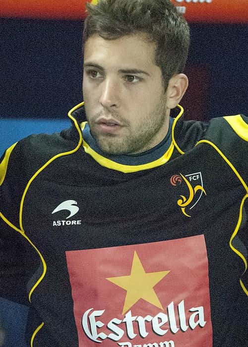 Jordi Alba during a friendly match in January 2013