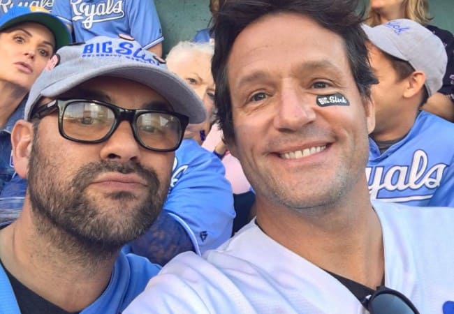 Josh Hopkins (Right) and Ian Gomez as seen in June 2017