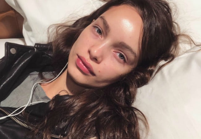 Luma Grothe in a selfie in April 2018