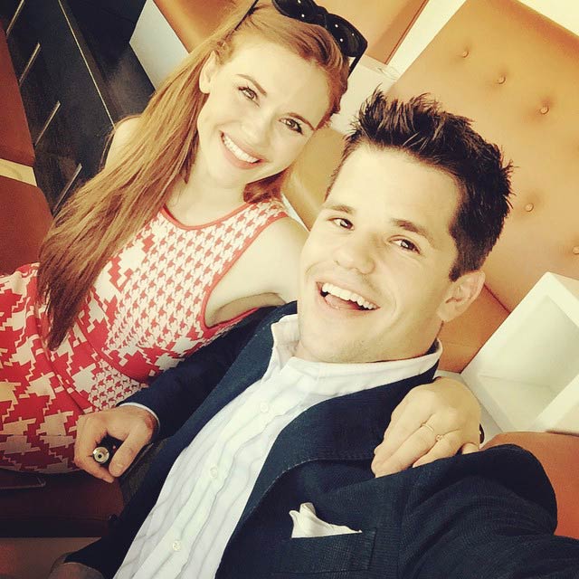 Max Carver with Holland Roden in May 2015