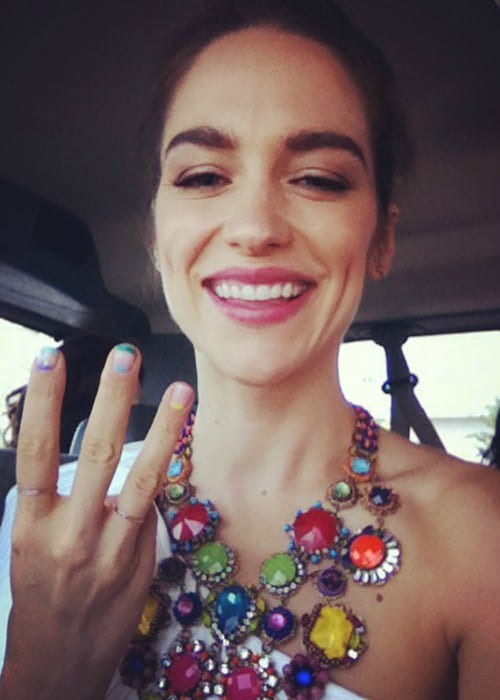 Melanie Scrofano in a selfie in July 2017