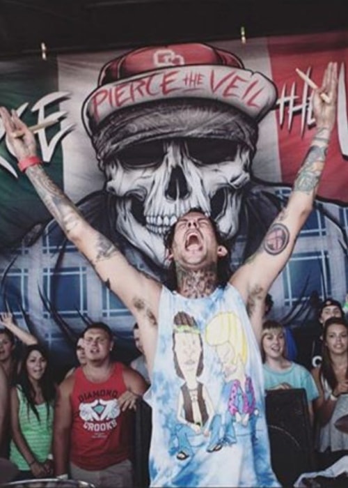Mike Fuentes during the Warped Tour in 2018
