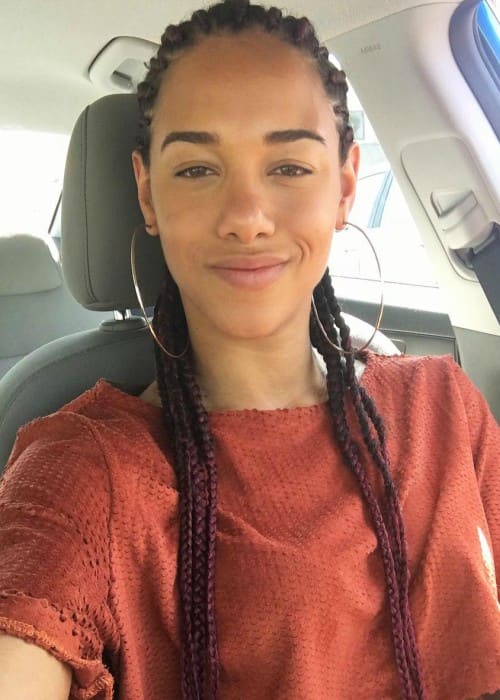 Natalie La Rose in a selfie as seen in April 2018