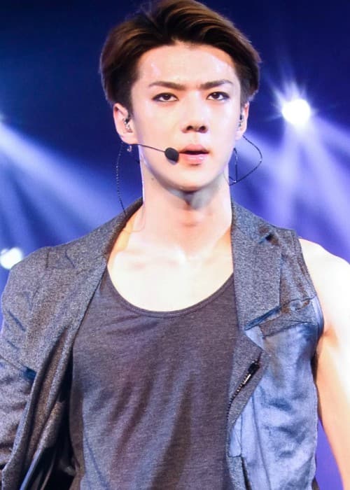 Oh Se-hun performing in Singapore in August 2014