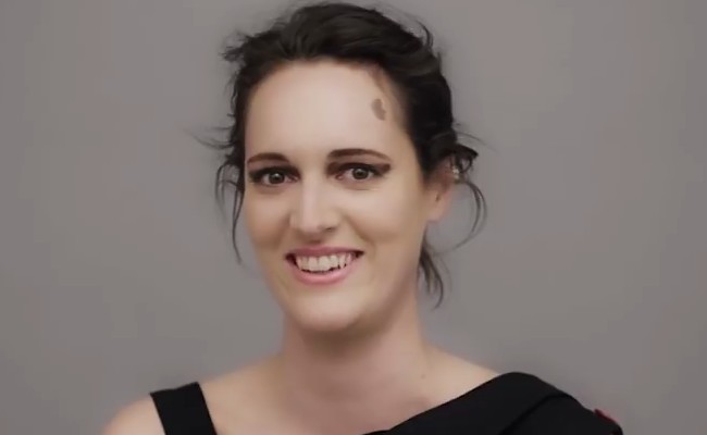 Phoebe Waller-Bridge in a still from an interview in April 2018