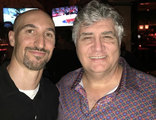 Scott Menville (Left) and Maurice LaMarche in an Instagram post in March 2017
