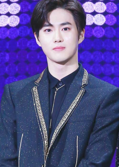 Suho at Mnet Music Awards in December 2017