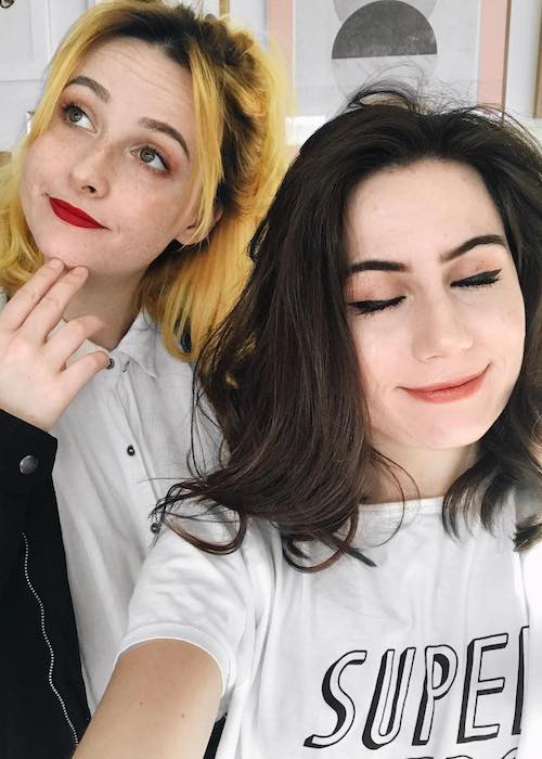 Tessa Violet and Dodie Clark as seen in December 2017