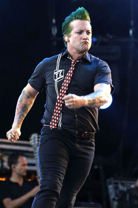 Tré Cool, Green Day drummer, during the Rock im Park Festival 2013