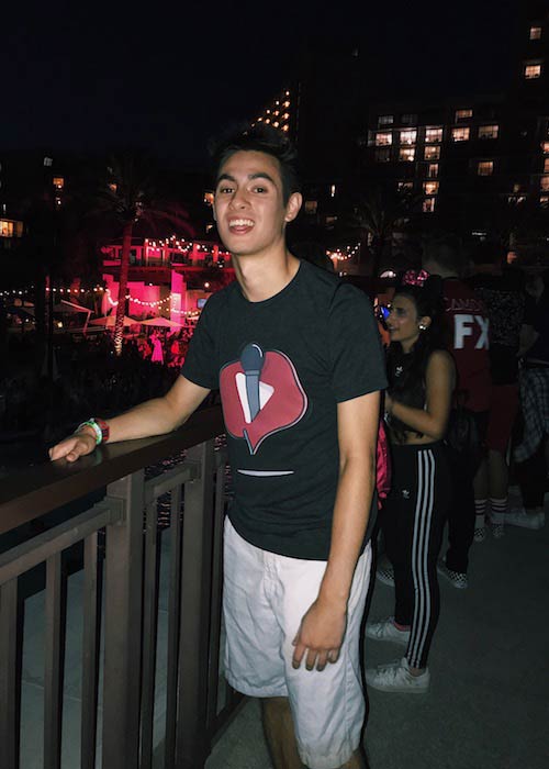 Tyler Boronski at Cameo YouTuber VIP Party at Playlist Live in Orlando in April 2018
