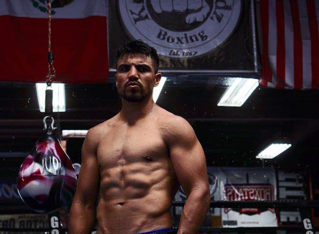 Victor Ortiz shirtless body as seen in October 2017