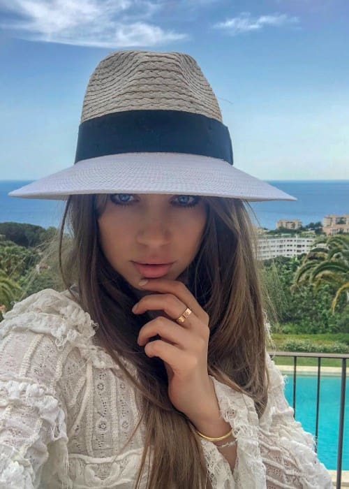 Xenia Tchoumitcheva in an Instagram selfie as seen in May 2018