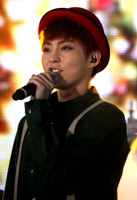 Xiumin op de SMTown Week in December 2013