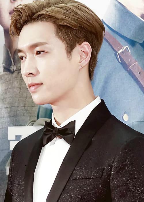 Yixing Zhang at the press conference of The Founding of an Army in July 2017