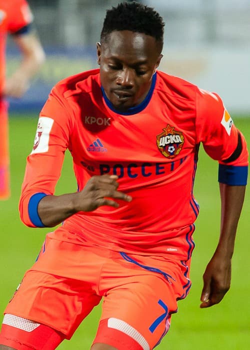 Ahmed Musa during a match in April 2018