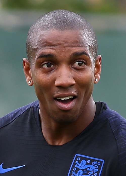 Ashley young during a training session at the 2018 FIFA World Cup in June 2018