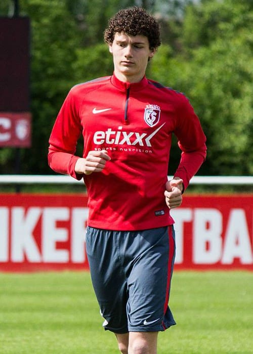 Benjamin Pavard in training with Lille OSC in May 2015