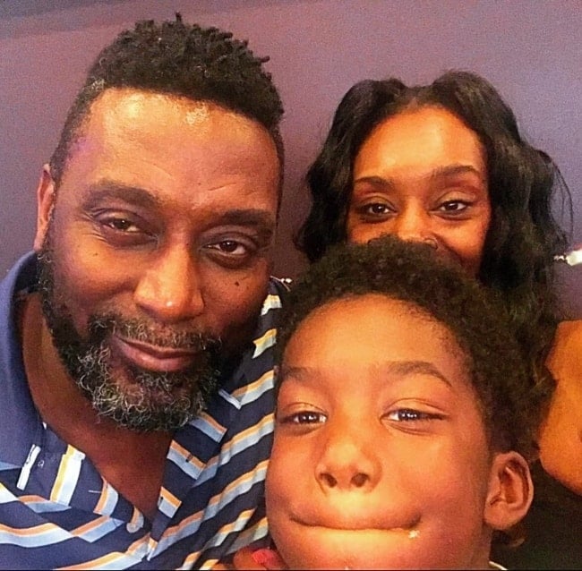 Big Daddy Kane celebrating father's day with his family in June 2018