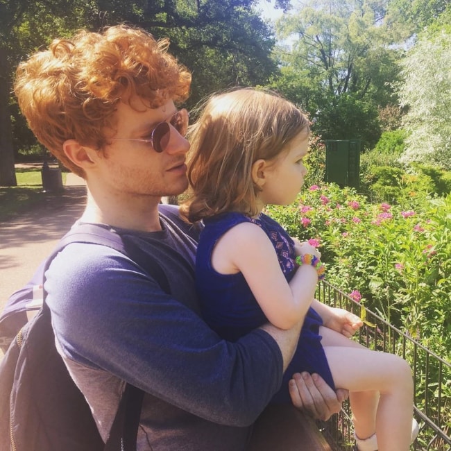Brendan Scannell with his niece in June 2018