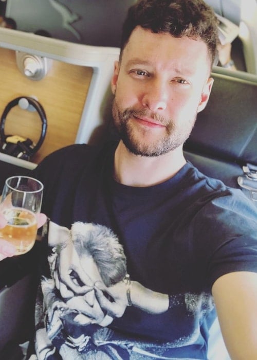 Calum Scott in an Instagram selfie in March 2018