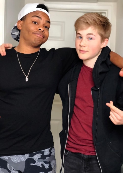 Casey Simpson (Right) with Dang Matt Smith in April 2018