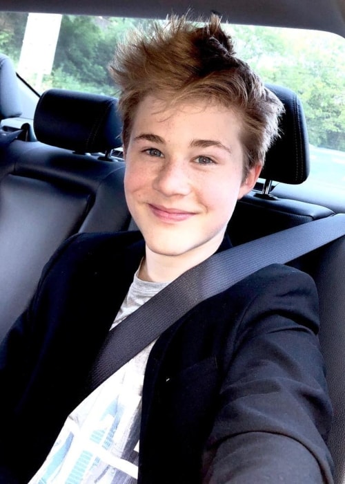 Casey Simpson in a selfie in June 2018