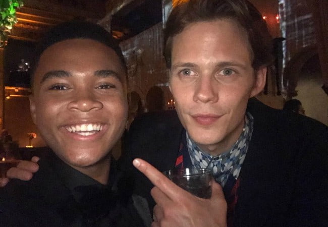 Chosen Jacobs (Left) and Bill Skarsgård in a selfie in September 2017