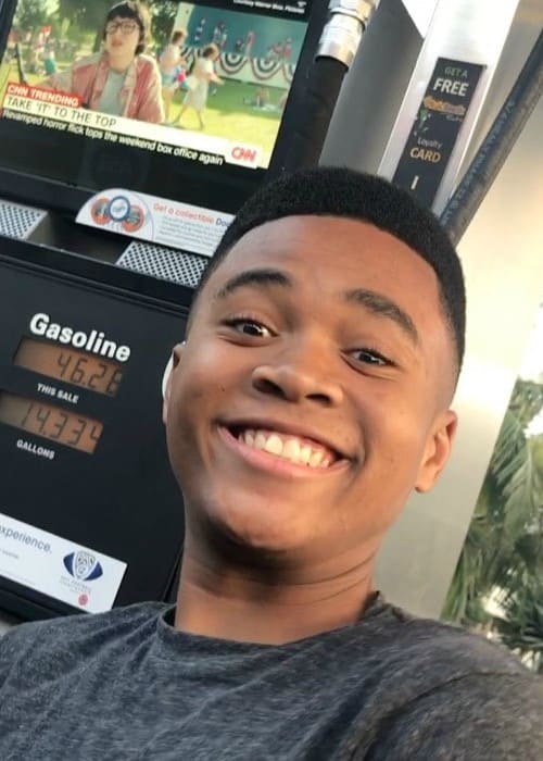 Chosen Jacobs in an Instagram selfie as seen in September 2017