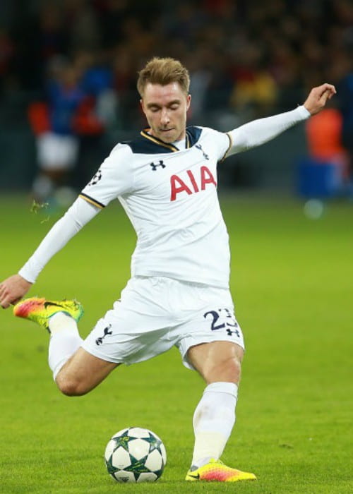 Christian Eriksen during a match in September 2016