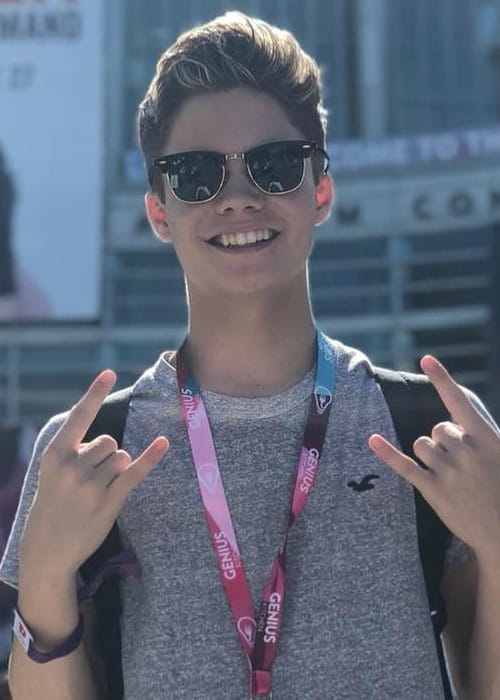 Connor Finnerty during VidCon as seen in June 2018