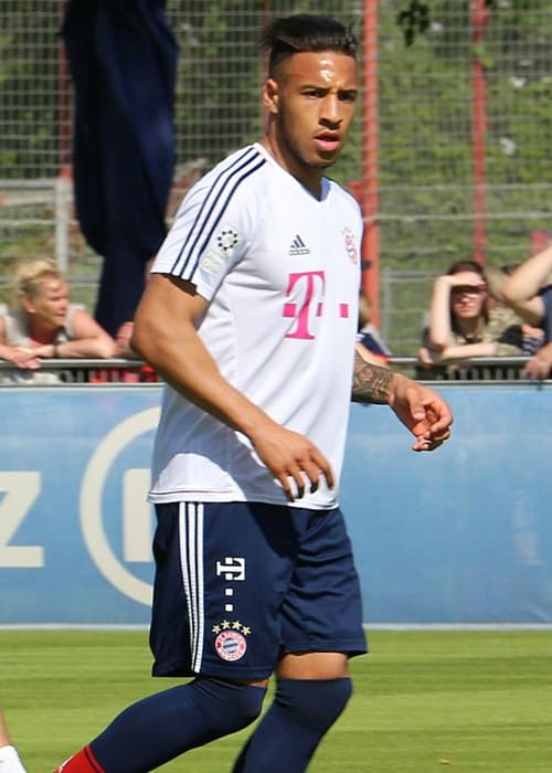 Corentin Tolisso while training on the grounds of FC Bayern Munich in May 2018