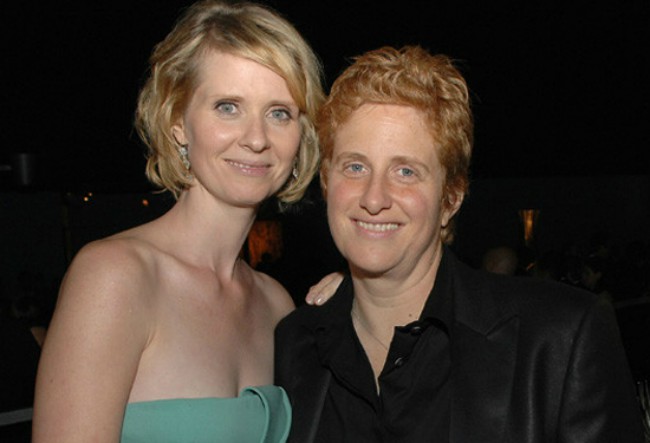 Cynthia Nixon and Christine Marinoni as seen in June 2012