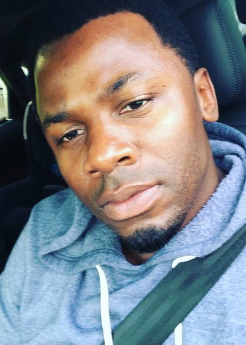 Derek Luke in a selfie in May 2018