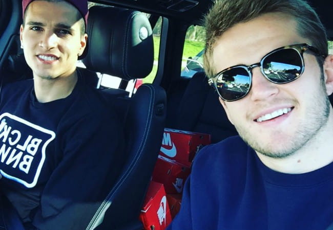 Eric Dier (Right) and Erik Lamela in a selfie in May 2016