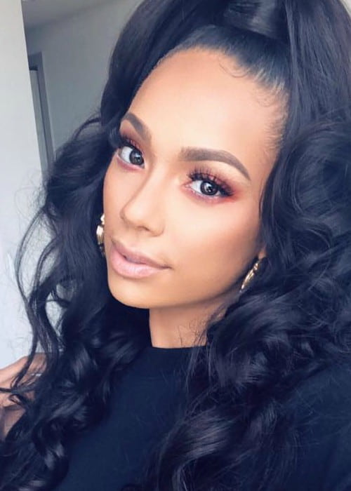 Erica Mena in a selfie as seen in April 2018