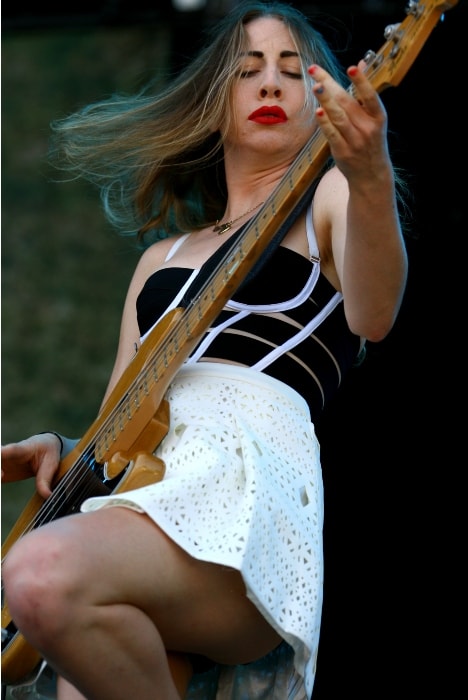 Este Haim performing at Rock im Park in 2014