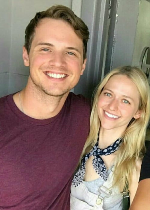 Freddie Stroma and Johanna Braddy as seen in August 2017