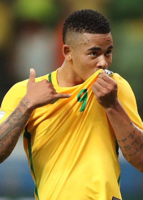 Gabriel Jesus in a World Cup 2018 match in Russia in May 2018