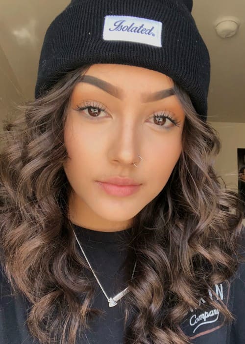Hailey Orona in an Instagram selfie as seen in May 2018