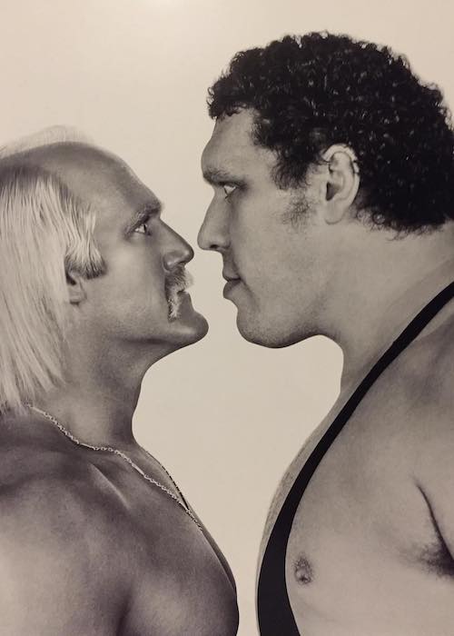 Hulk Hogan (Left) with Andre the Giant