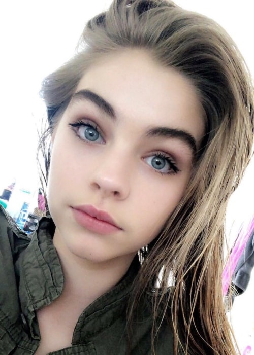Jade Weber in an Instagram selfie in February 2018