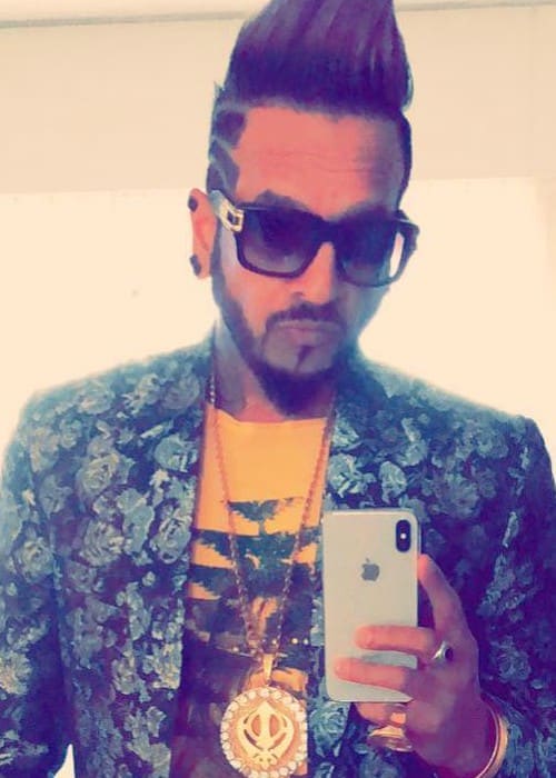 Jazzy B in a selfie as seen in July 2018